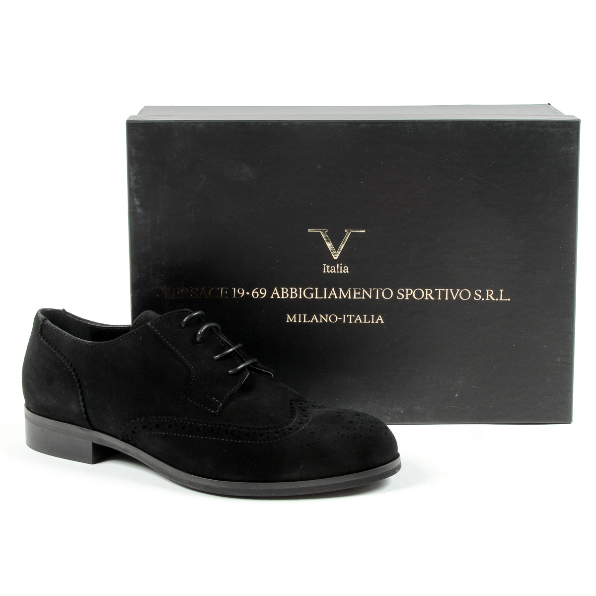 V 1969 Italia Scarpa stringata da donna nera SULLY