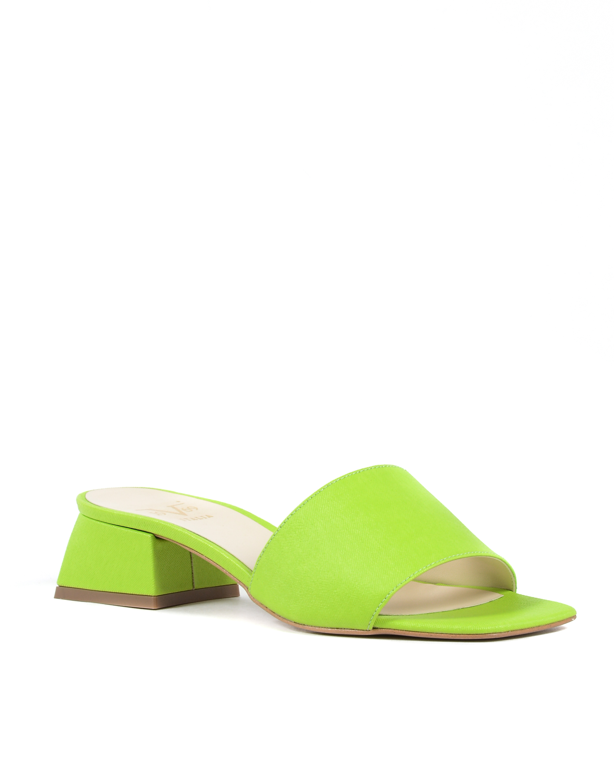 19V69 Italia Sandalo Donna Verde 4909 PELLE STAMP VERDE ACIDO