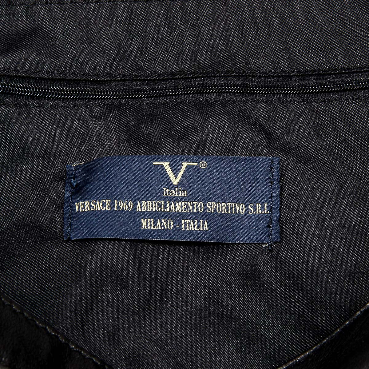 V 1969 Italia Borsa da uomo nera MOSCA