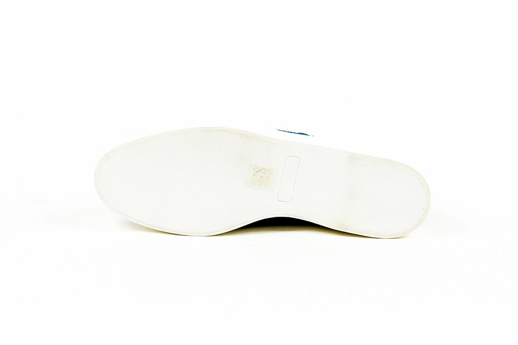 Sneaker da donna Robert Clergerie Paris POCO PAILLE BLEU DBL POUDRE