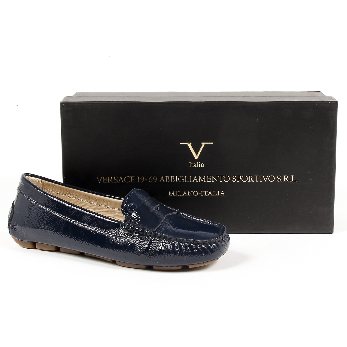 V 1969 Italia Mocassino da donna blu AMALFI