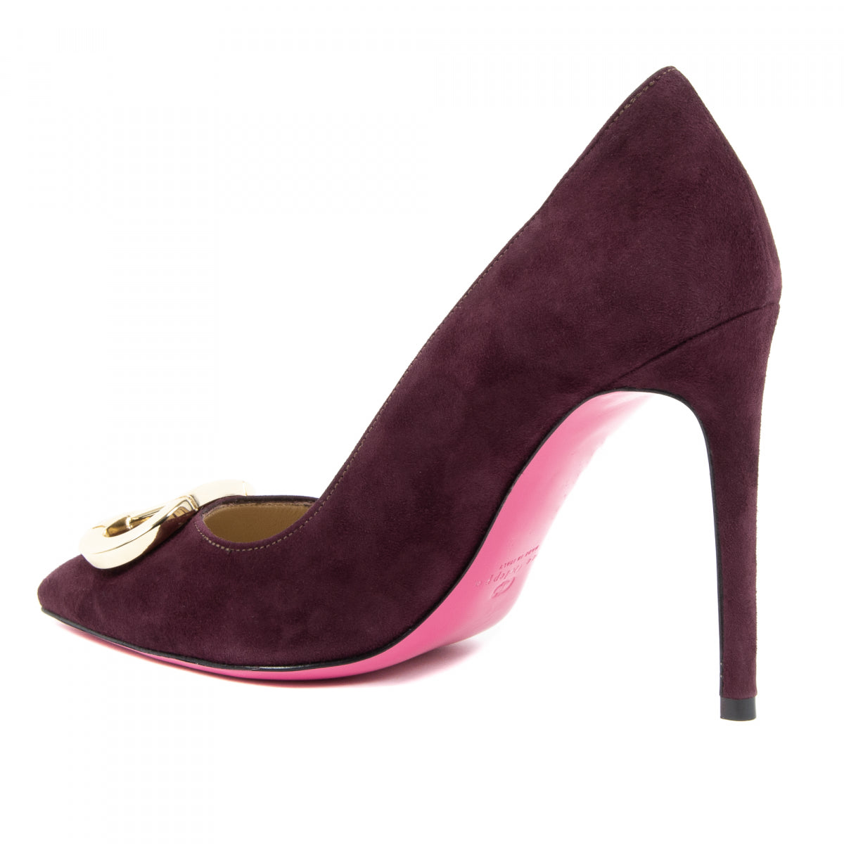 Scarpa con tacco a spillo Logo Fairy Bordeaux