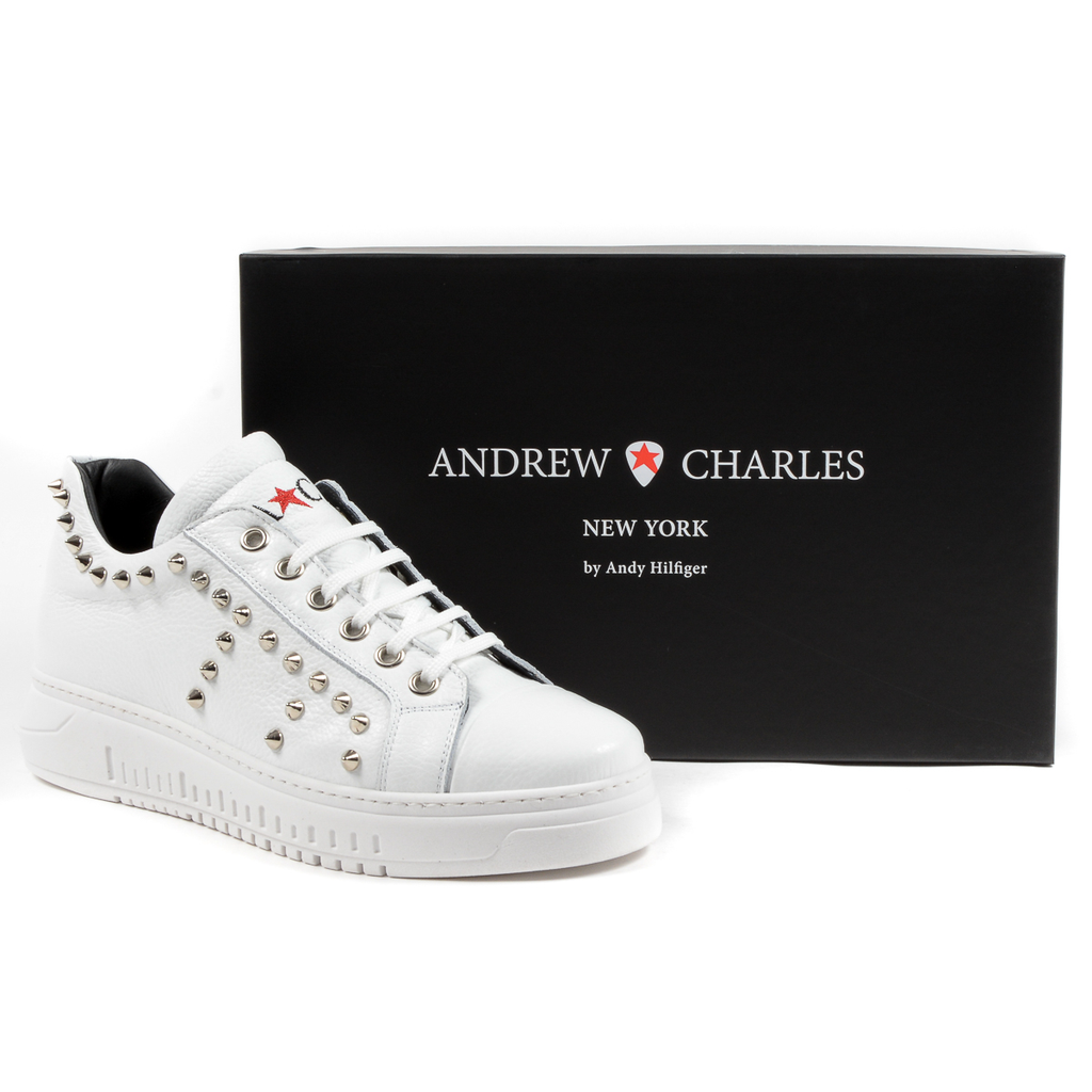 Andrew Charles Sneaker da uomo bianca LIL