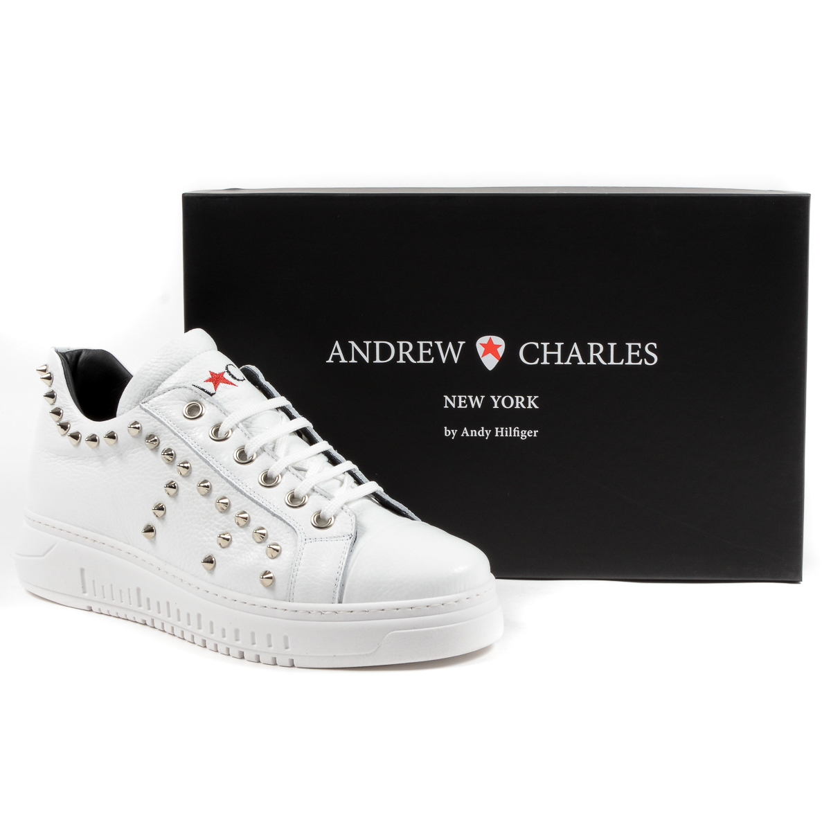 Andrew Charles Sneaker da uomo bianca LIL