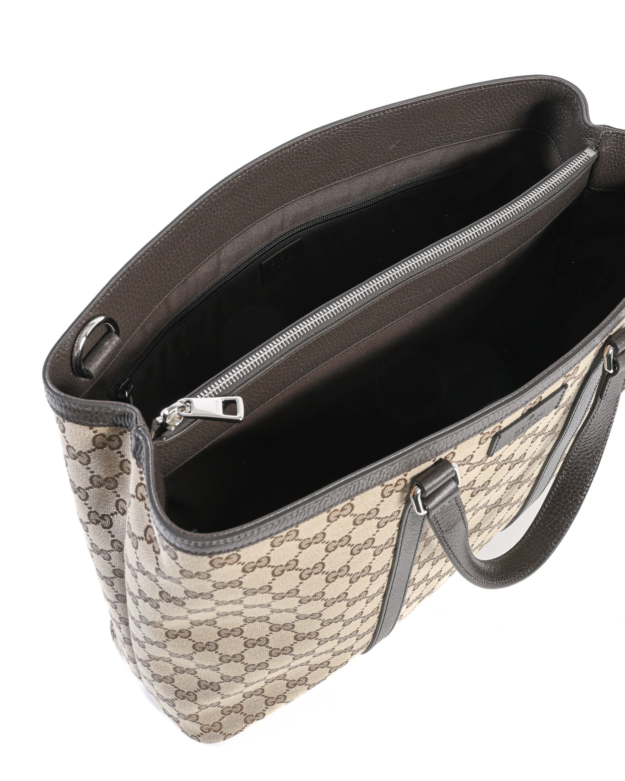 Gucci GG Original borsa shopper in tela con cerniera 449169 KY9KN 9896