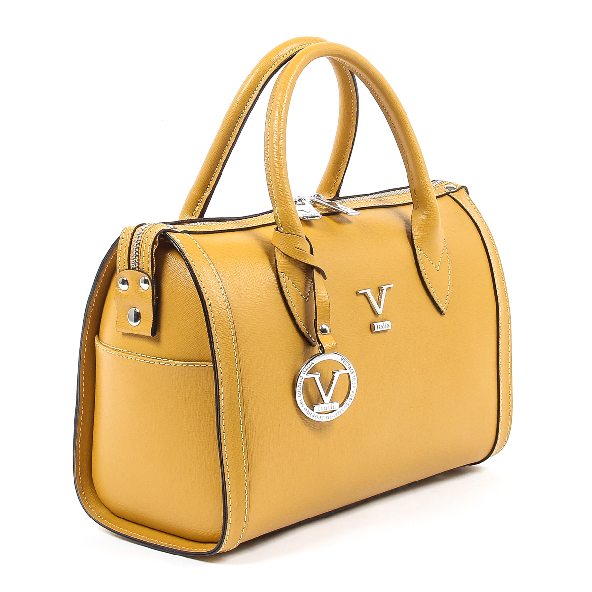 V 1969 Italia Borsa da donna V014-S SAFFIANO SENAPE V2