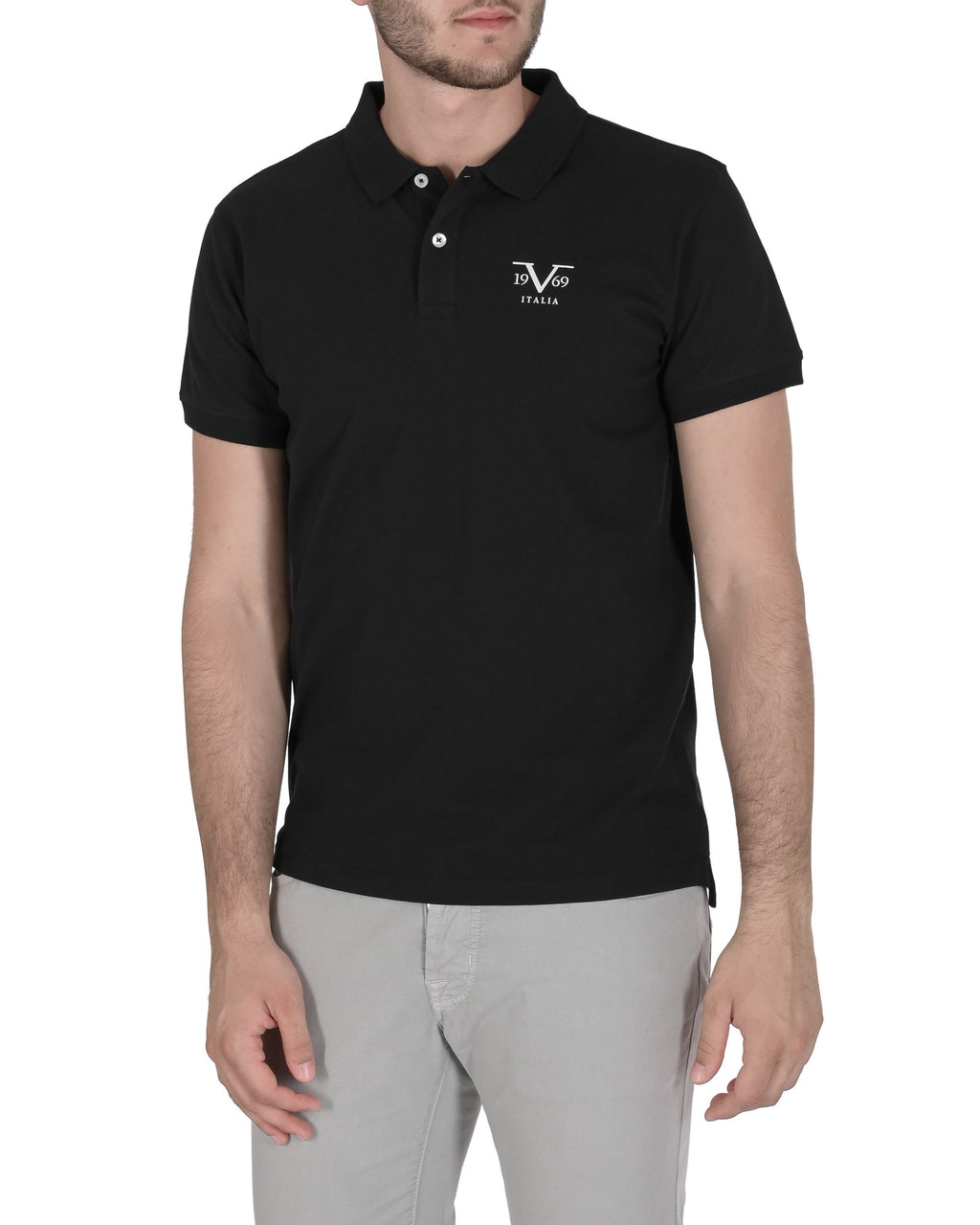 19V69 Italia Polo Uomo VSC1MPL01 NERO
