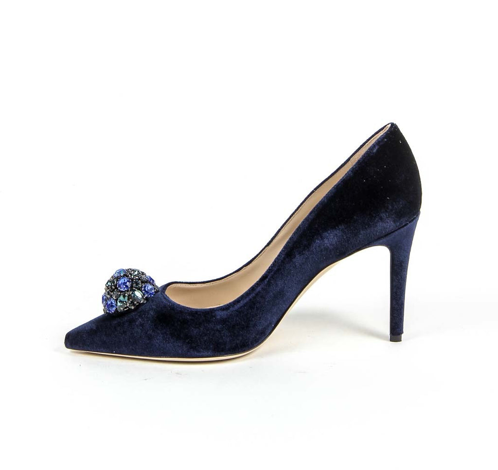 Décolleté da donna V 1969 Italia 3104104 VELLUTO BLU ROYAL