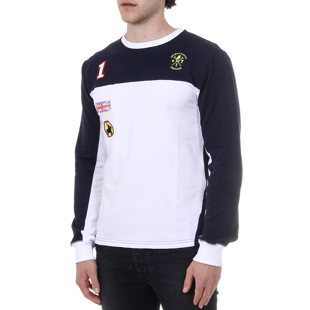 Maglione da uomo a maniche lunghe con scollo tondo Ufford & Suffolk Polo Club