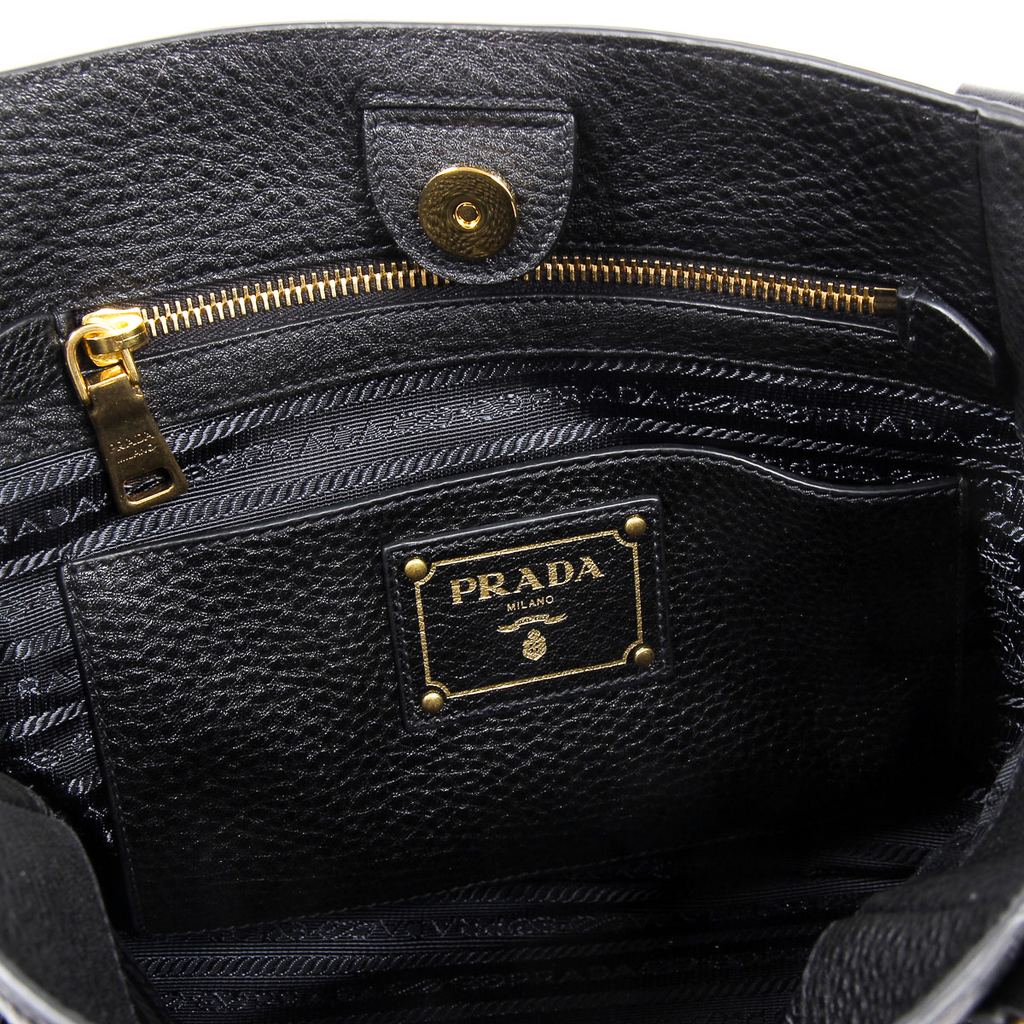 Borsa a mano Prada da donna 1BG113 UWL F0002 NERO VIT DAINO