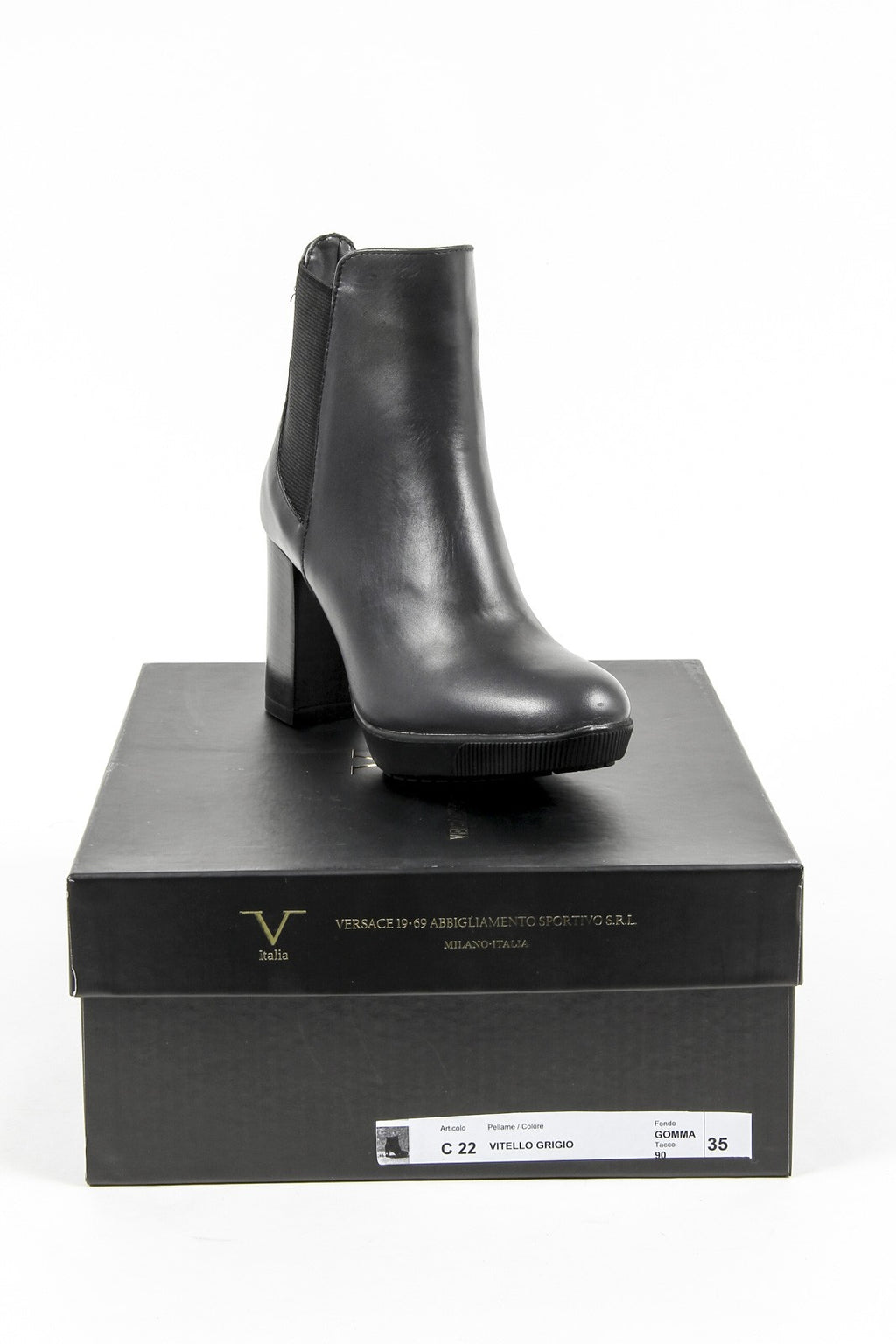 Stivaletto Donna V 1969 Italia C22 VITELLO GRIGIO