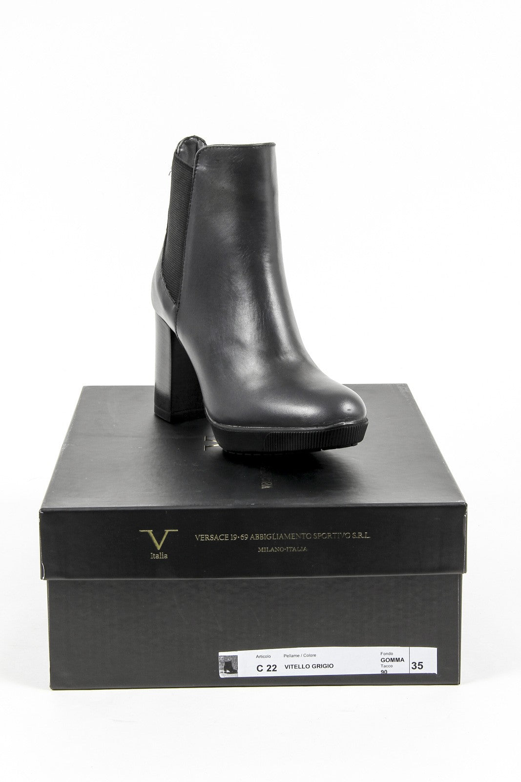 Stivaletto Donna V 1969 Italia C22 VITELLO GRIGIO