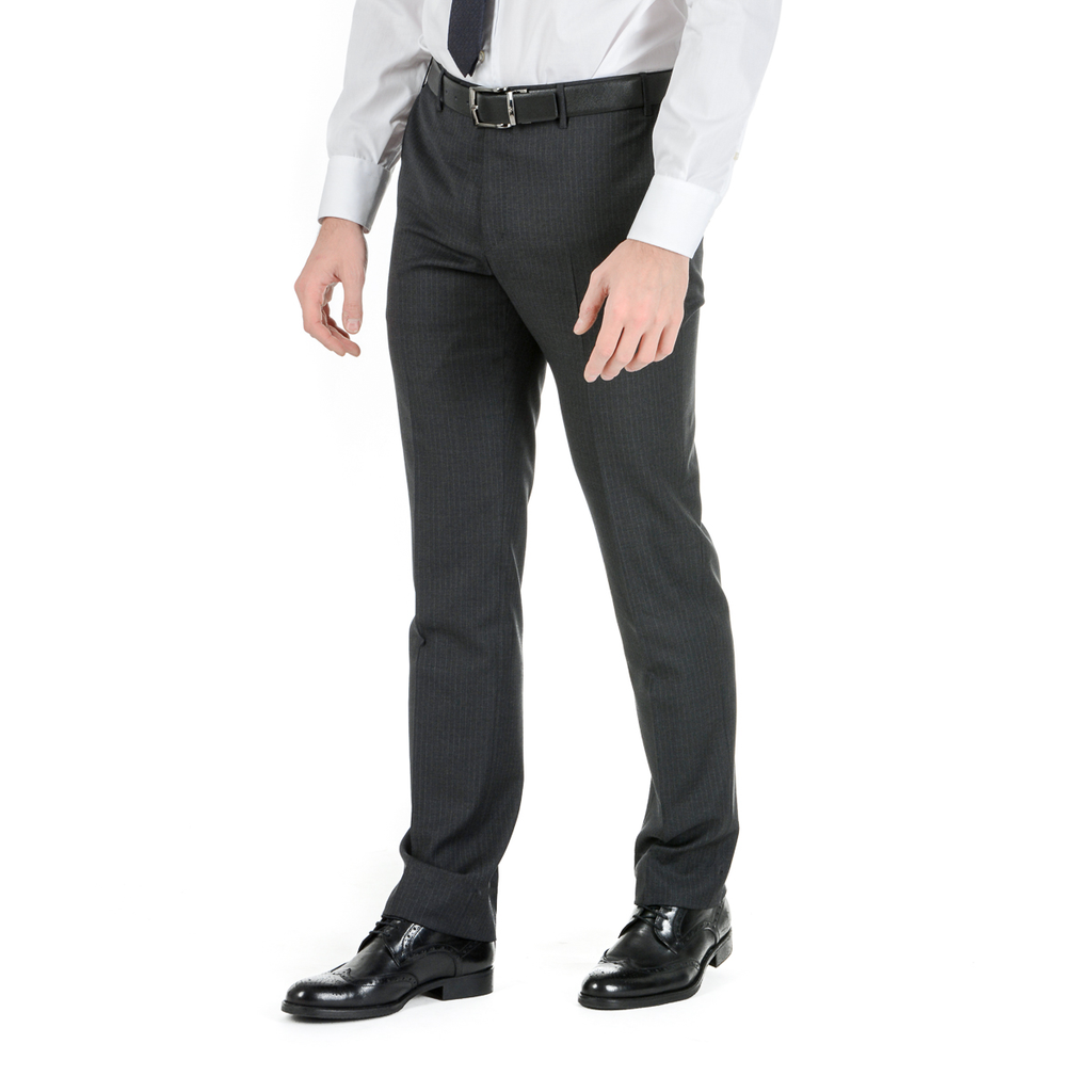 Corneliani Abito da uomo a maniche lunghe grigio scuro Super 130's