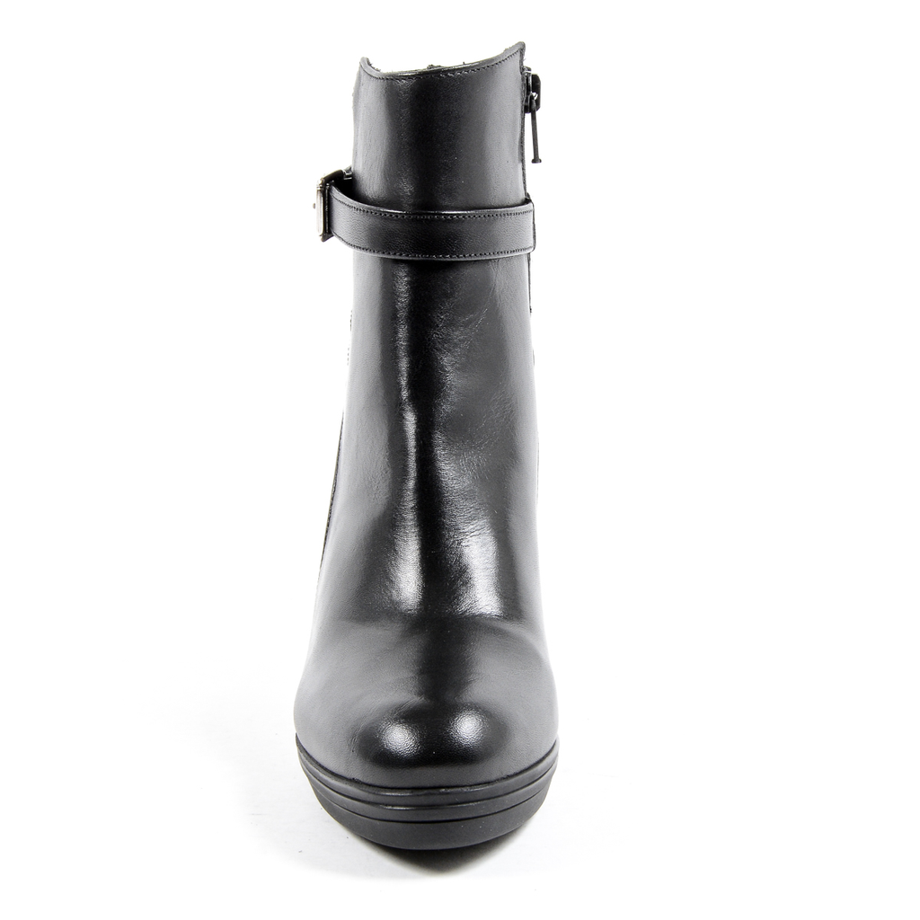 V 1969 Italia Stivaletto con tacco da donna nero SAMANTHA