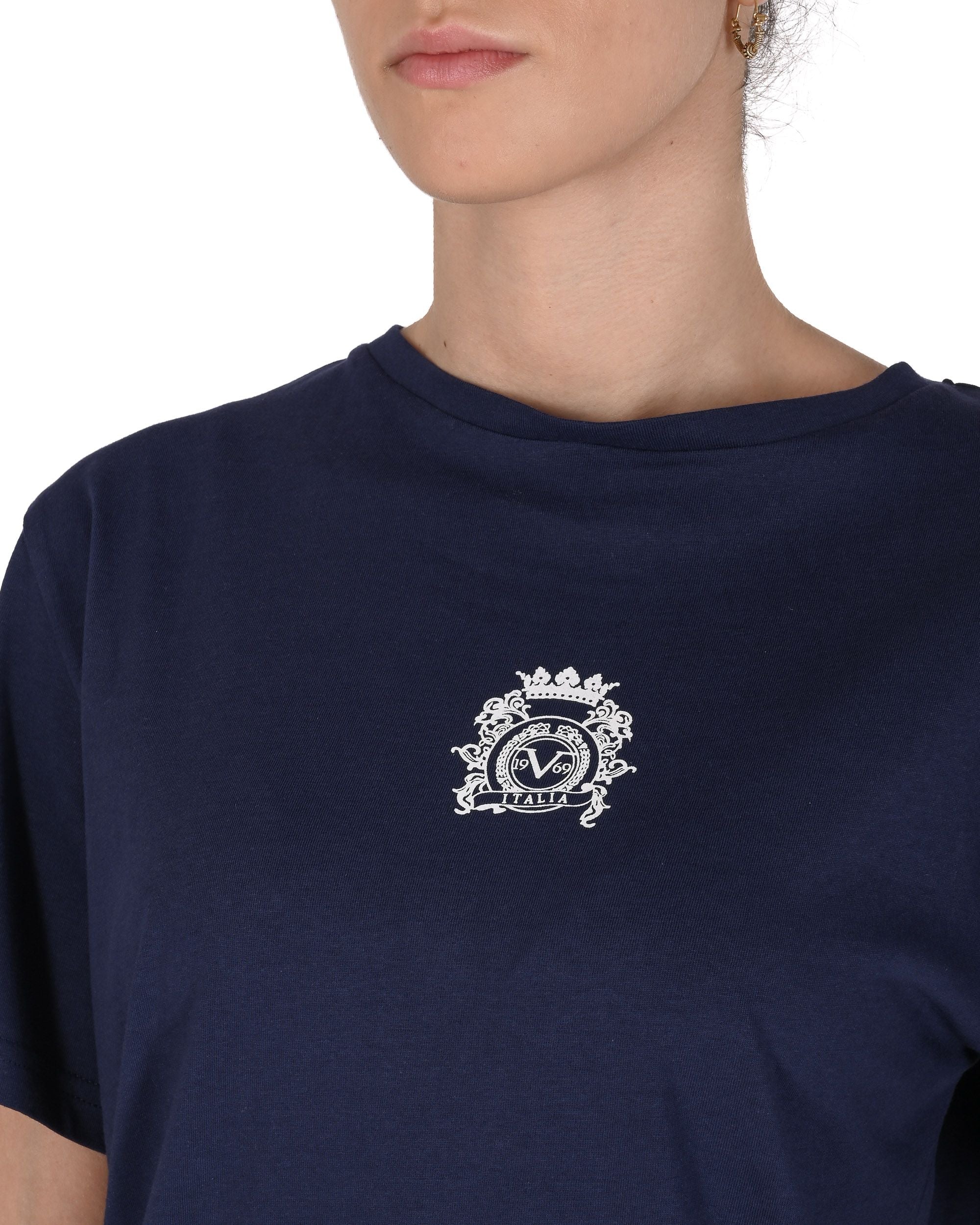 19V69 Italia T-shirt lunga da donna VSC1WTS02 NAVY