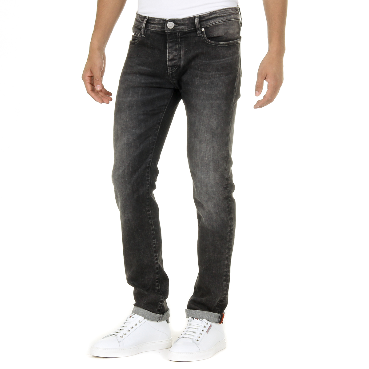 Jeans da uomo Andrew Charles grigio scuro JAN