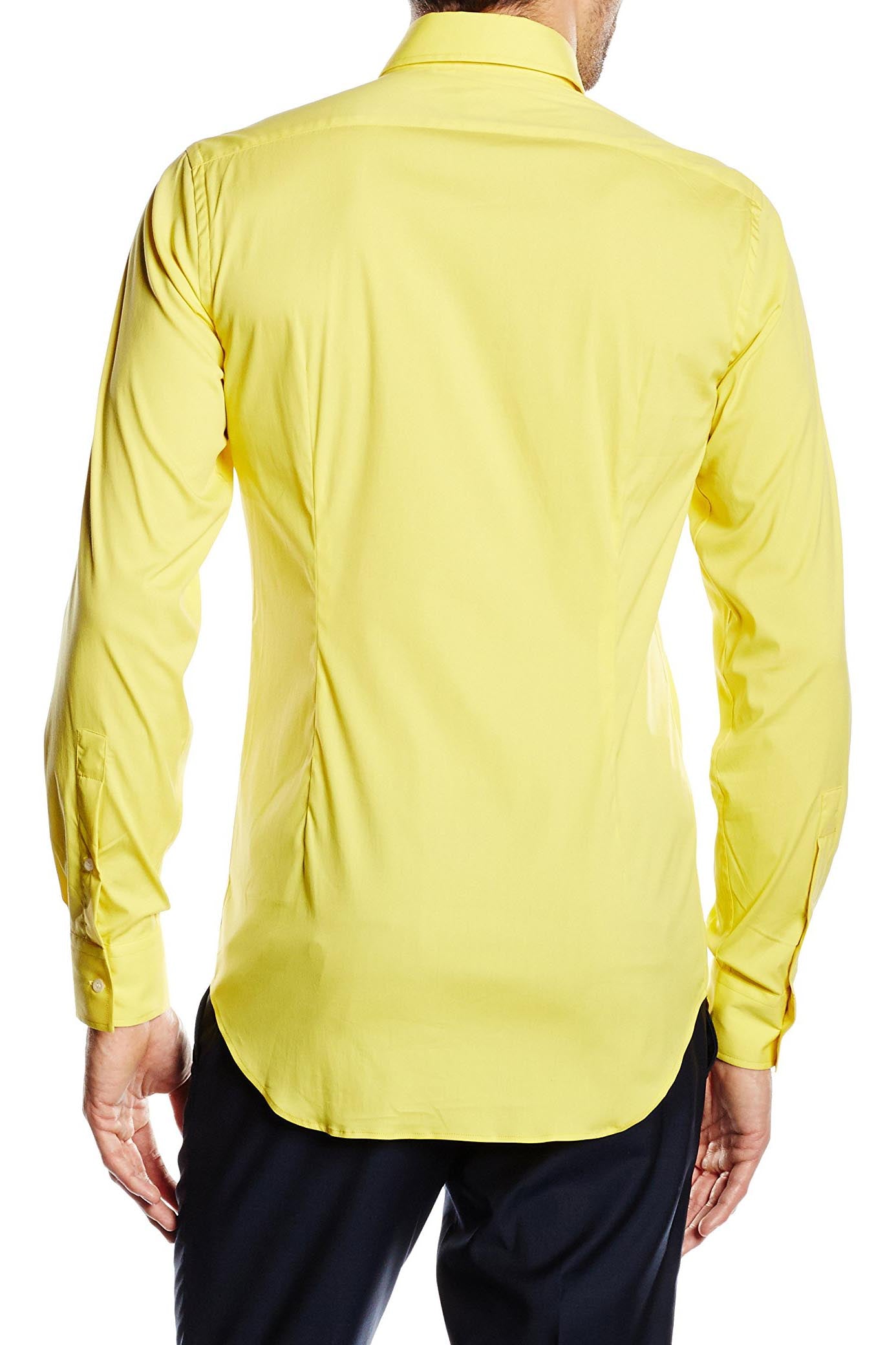 Camicia da uomo slim fit con bottoni e collo alto V 1969 Italia SBD65