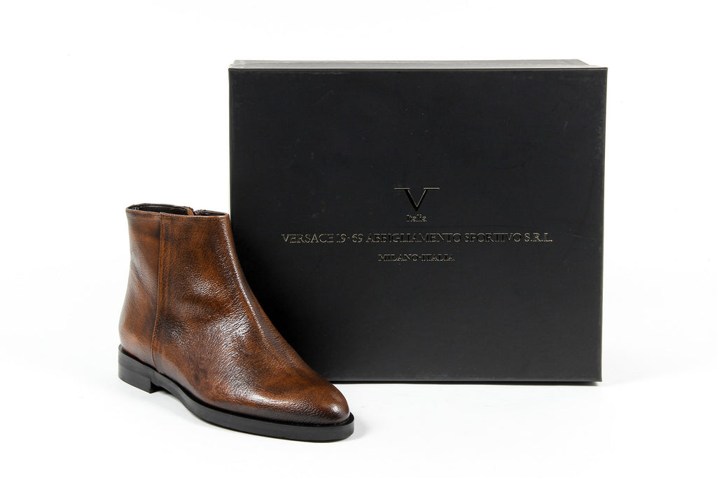 V 1969 Italia Womens Ankle Boot B1993 VITELLO BOTTOLATO RUST
