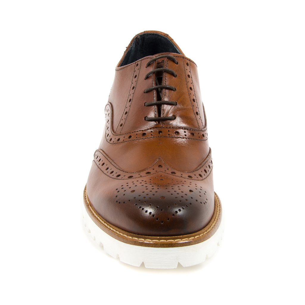 Andrew Charles Scarpe Brogue da uomo marroni LUIS