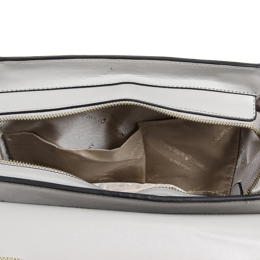 Borsa a mano da donna Andrew Charles grigio chiaro JAIME