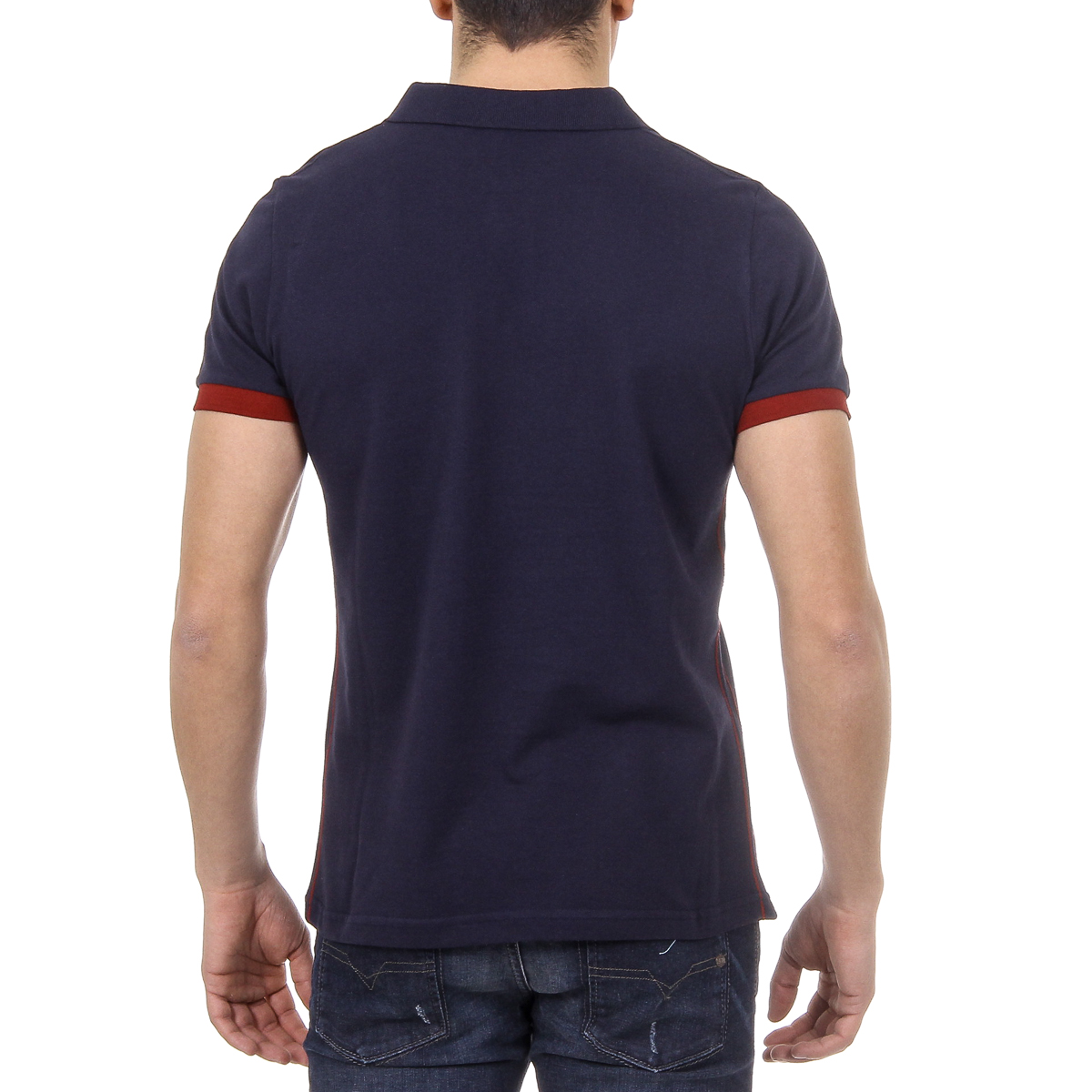 Polo da uomo a maniche corte Ufford & Suffolk Polo Club US005 BLU NAVY