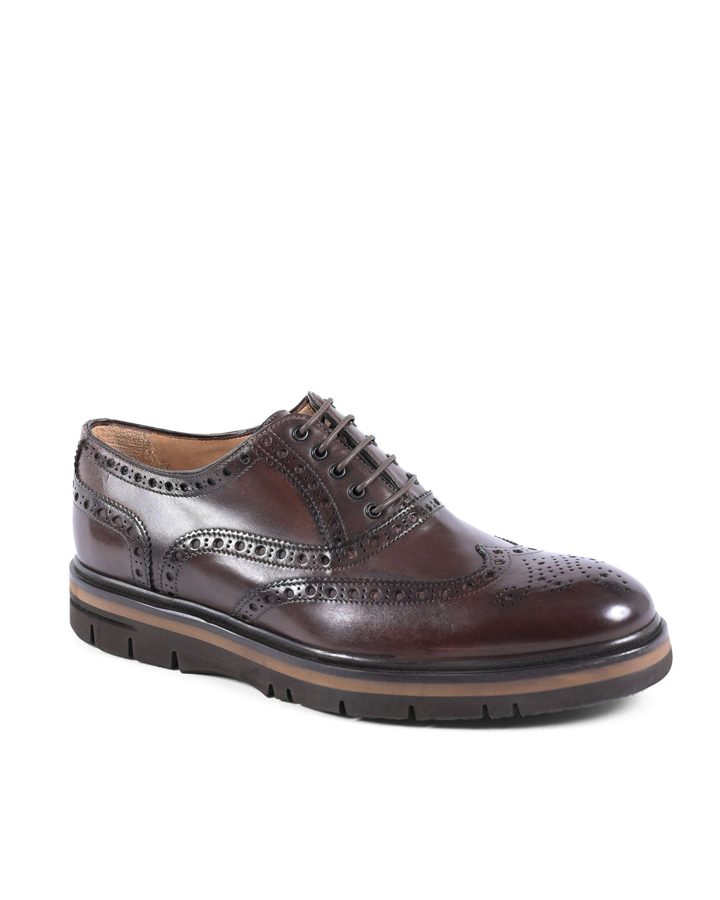 Scarpe brogue da uomo Dee Ocleppo EB129 VITELLO CACAO