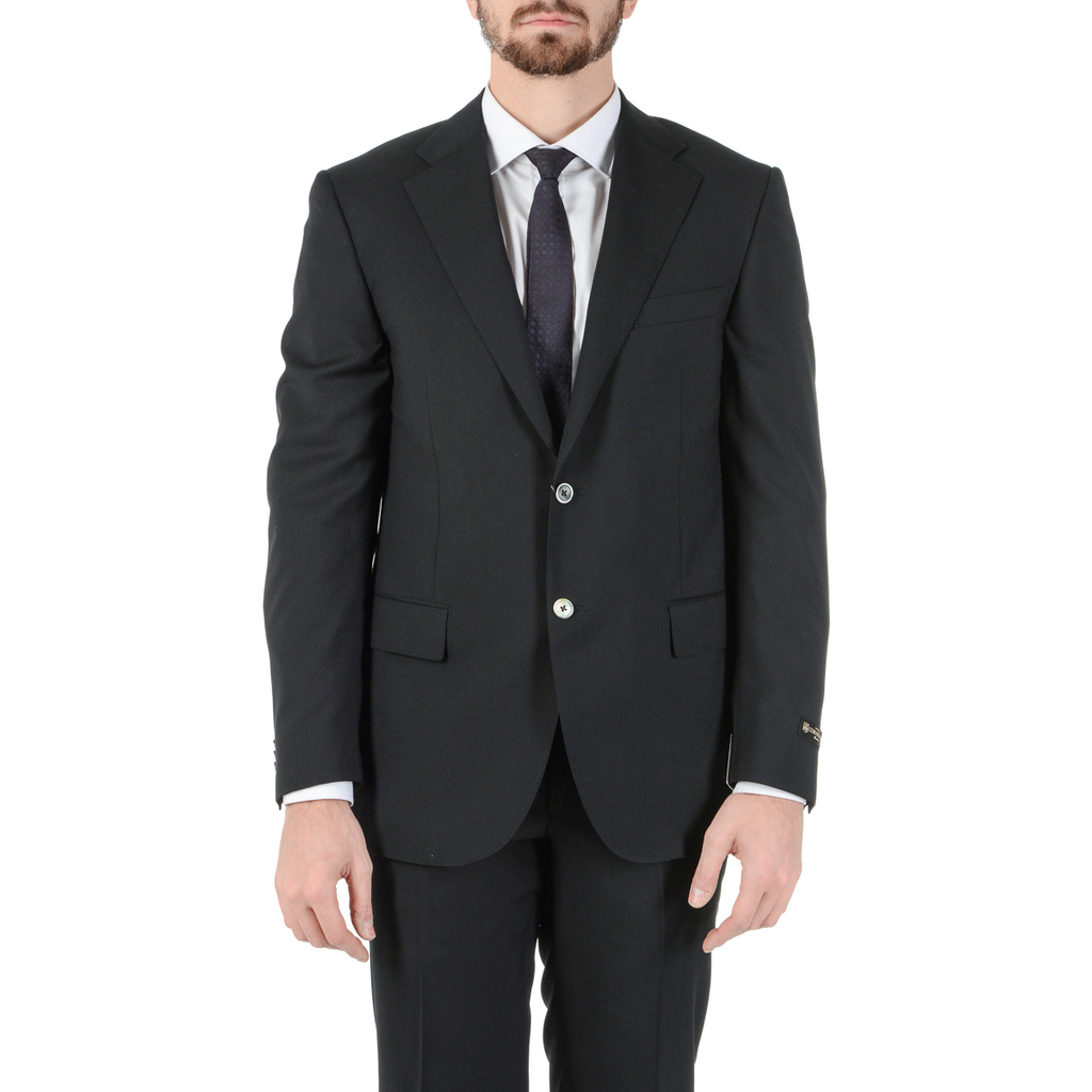 Corneliani Abito da uomo a maniche lunghe grigio scuro Super 130's