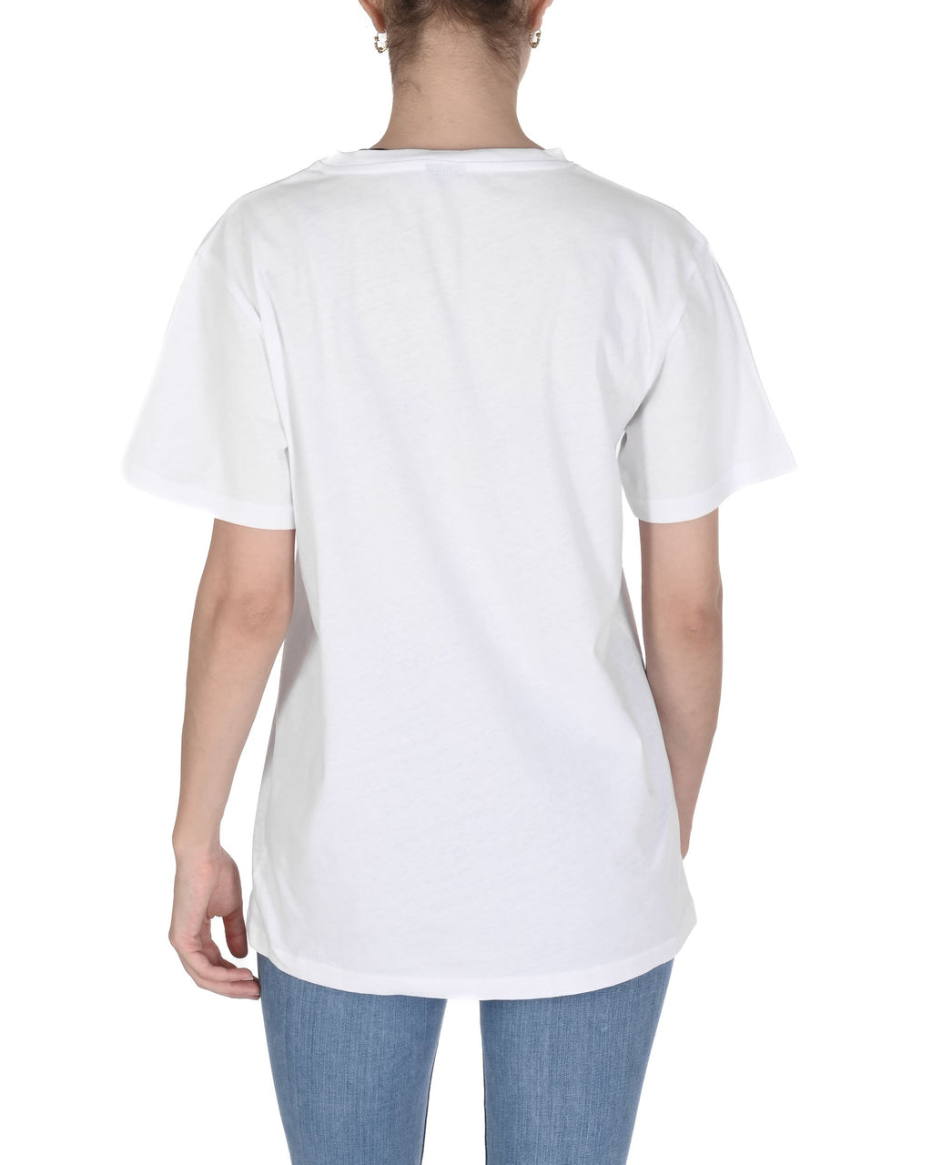 19V69 Italia T-shirt lunga da donna VSC1WTS02 BIANCO