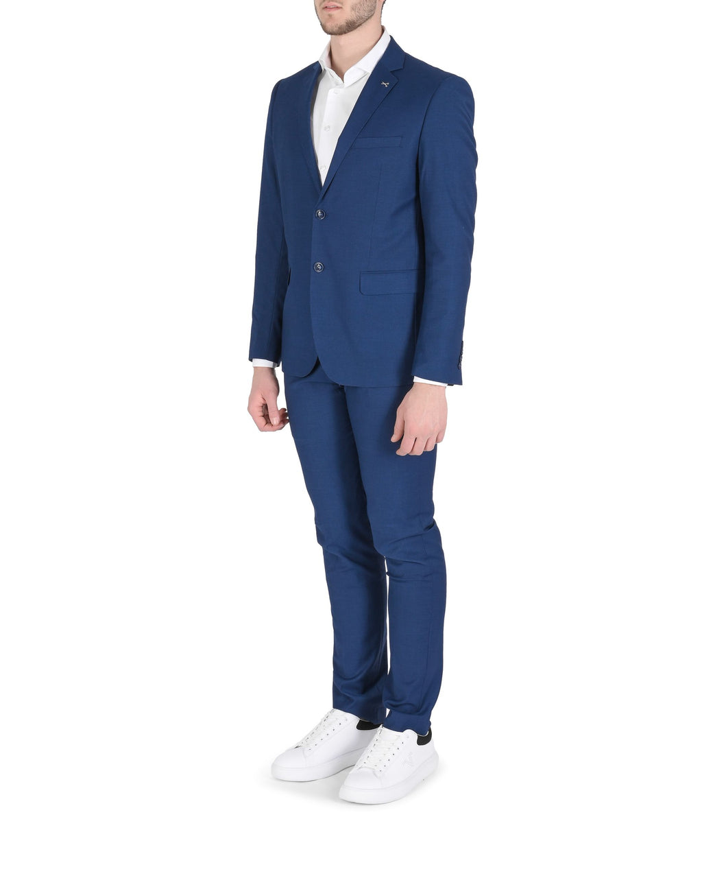 19V69 Italia Mens Suit KENT BLUE ROYALE