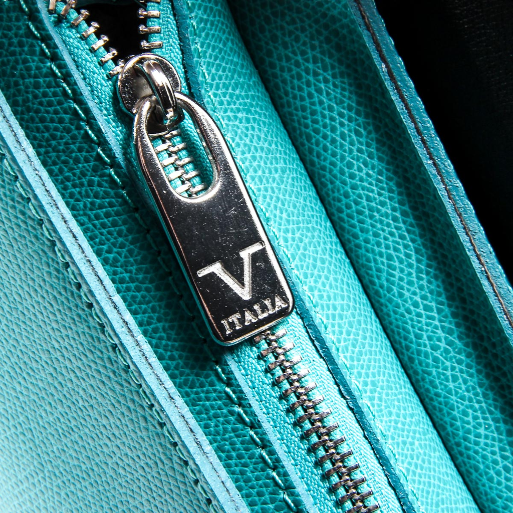 Borsa da donna V 1969 Italia V020-S PALMELLATO TURCHESE