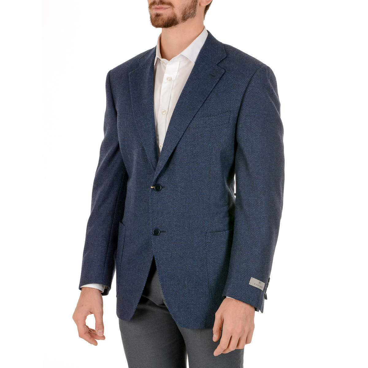 Giacca uomo Canali maniche lunghe blu