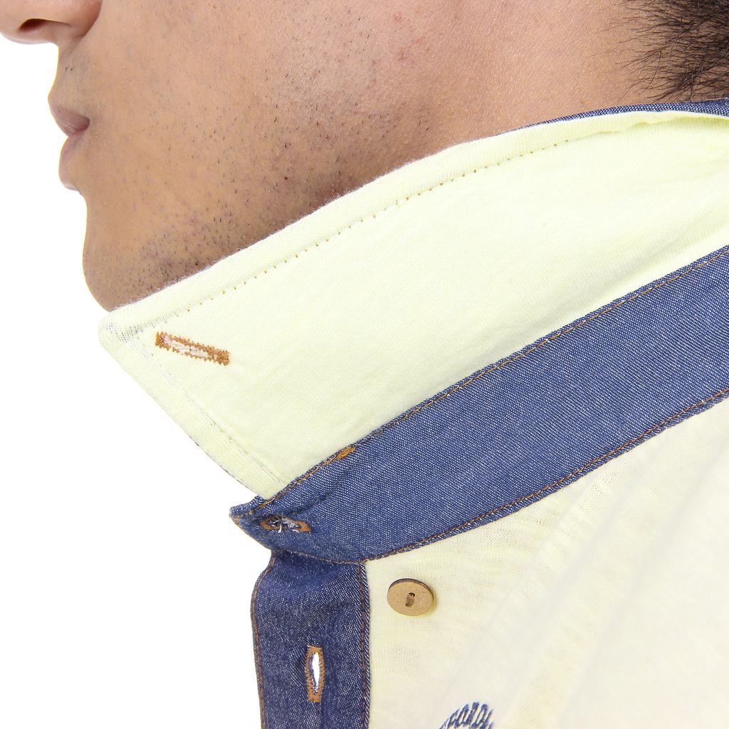 Polo da uomo a maniche corte Ufford & Suffolk Polo Club US007B GIALLO