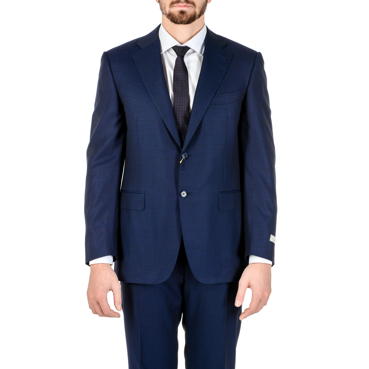 Canali Abito da uomo a maniche lunghe blu resistente all'acqua