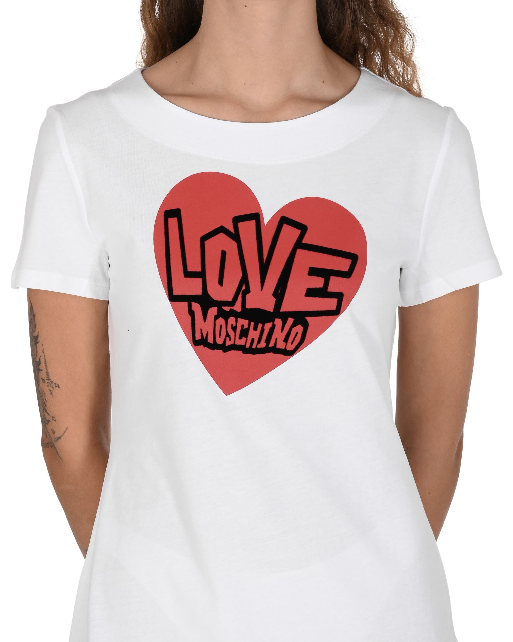 Abito da donna Love Moschino W 5 929 21 M 3876 A00 BIANCO OTTICO