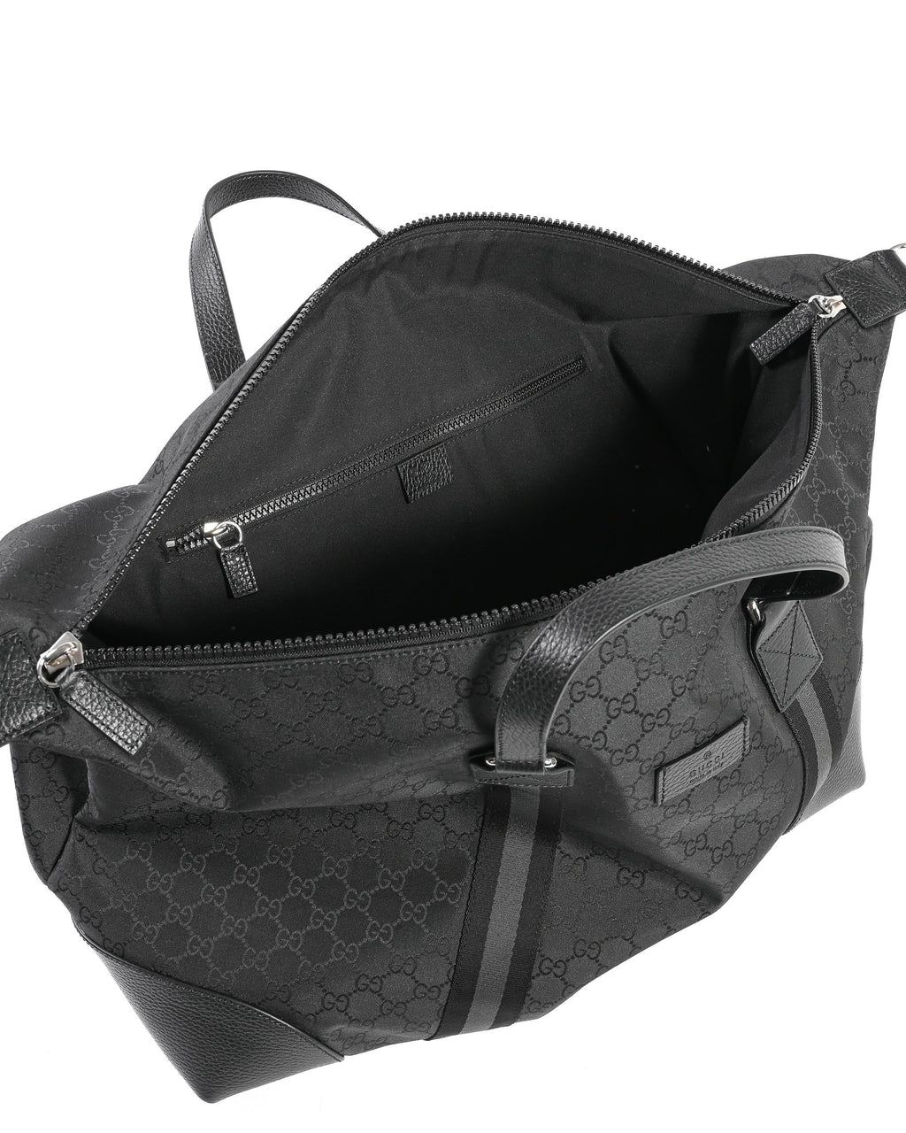 Borsa da viaggio in nylon con stampa GG Gucci 449180 G1XXN 8615