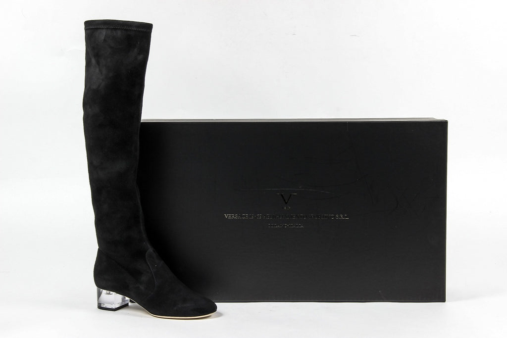Stivale alto da donna V 1969 Italia 3123667 CAMOSCIO NERO