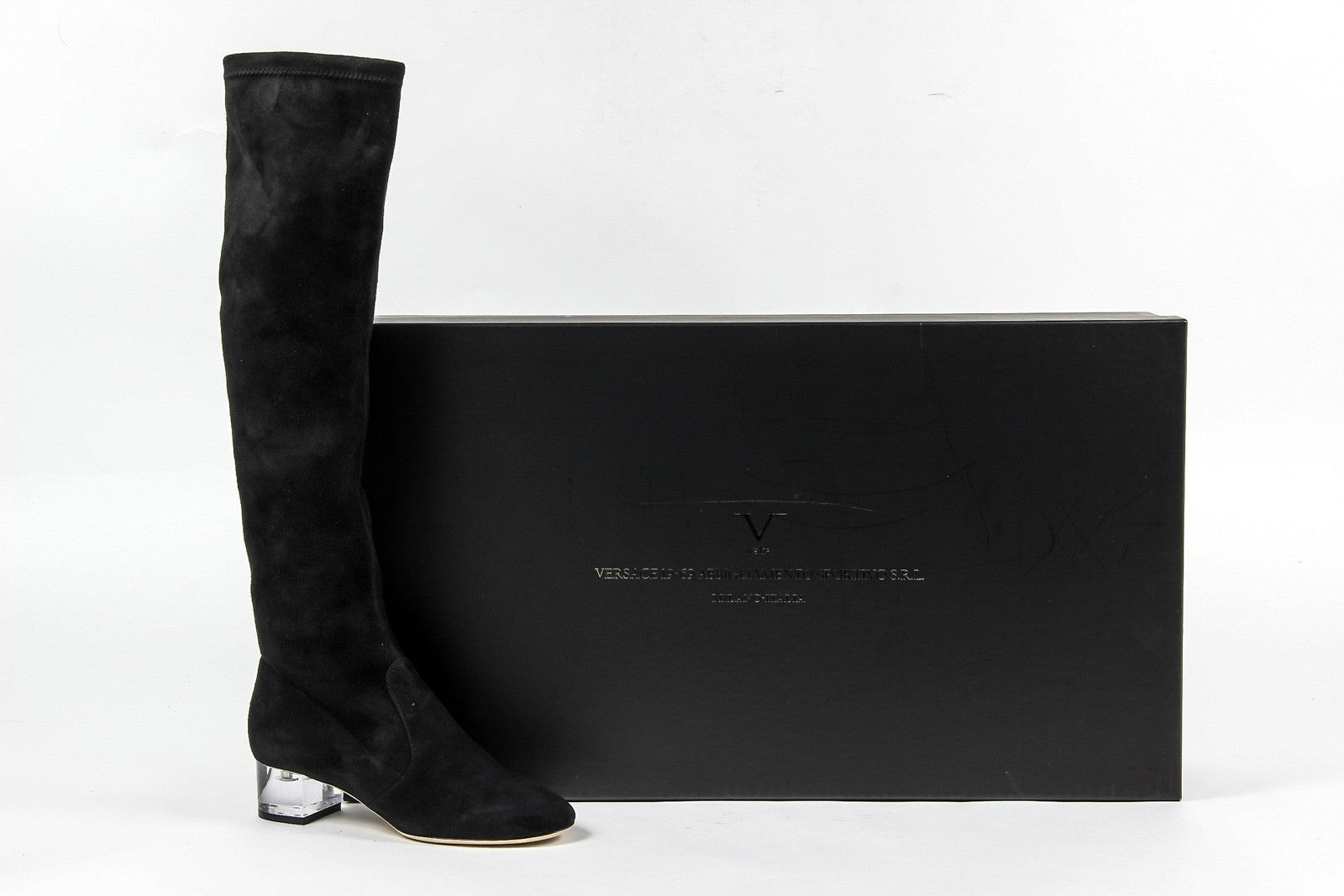 Stivale alto da donna V 1969 Italia 3123667 CAMOSCIO NERO
