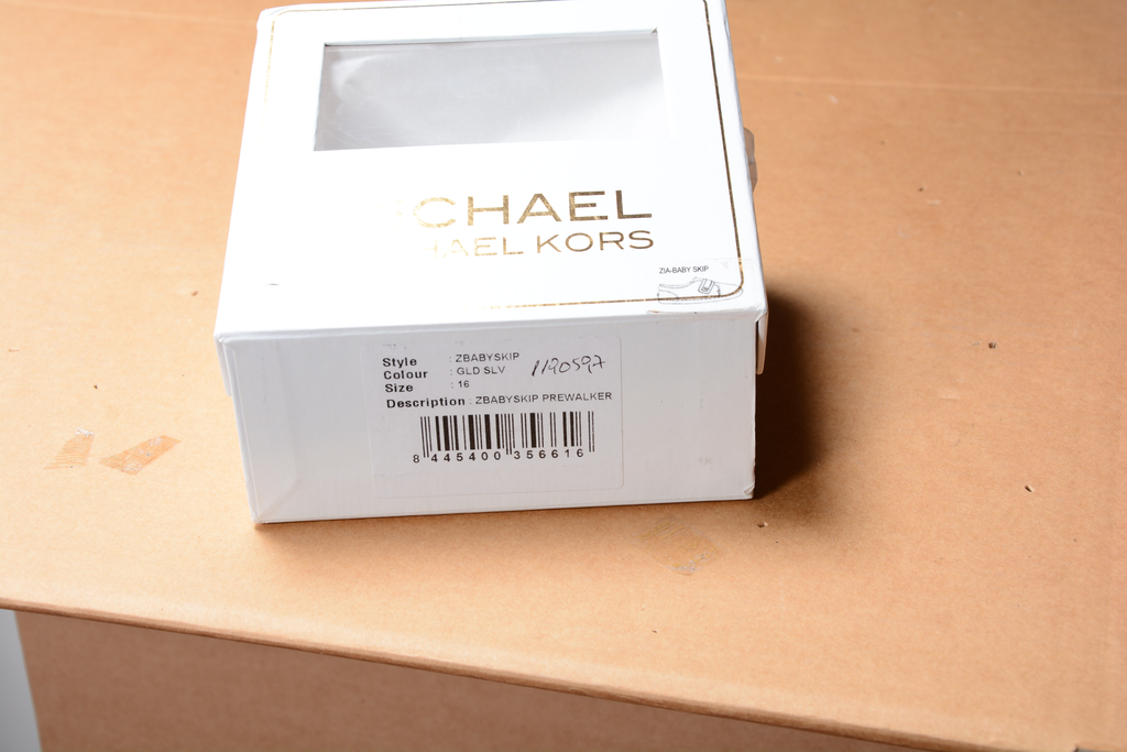 Michael Kors Sneaker Prewalker per ragazze color oro ZIA BABY SKIP GLD SLV