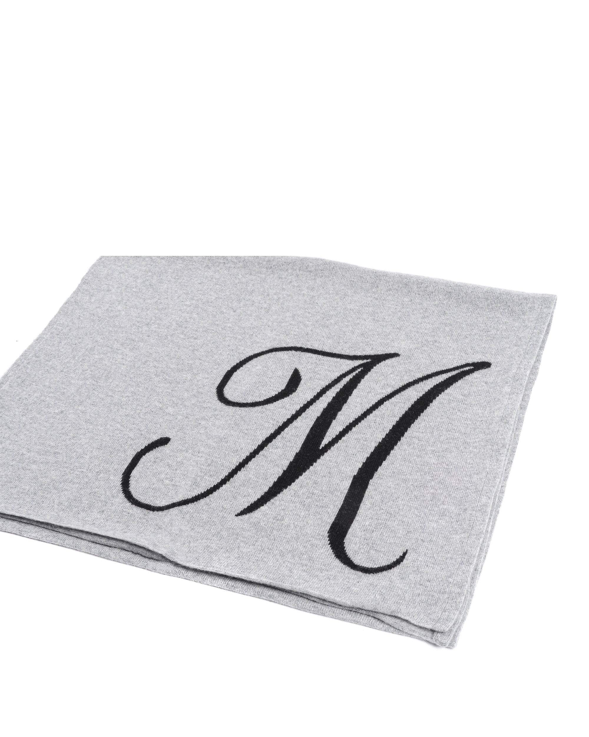 Sciarpa monogrammata Dee Ocleppo DEAN VILLAGE GREY M