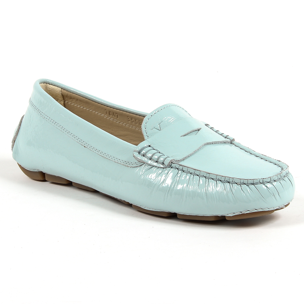 V 1969 Italia Mocassino da donna azzurro AMALFI