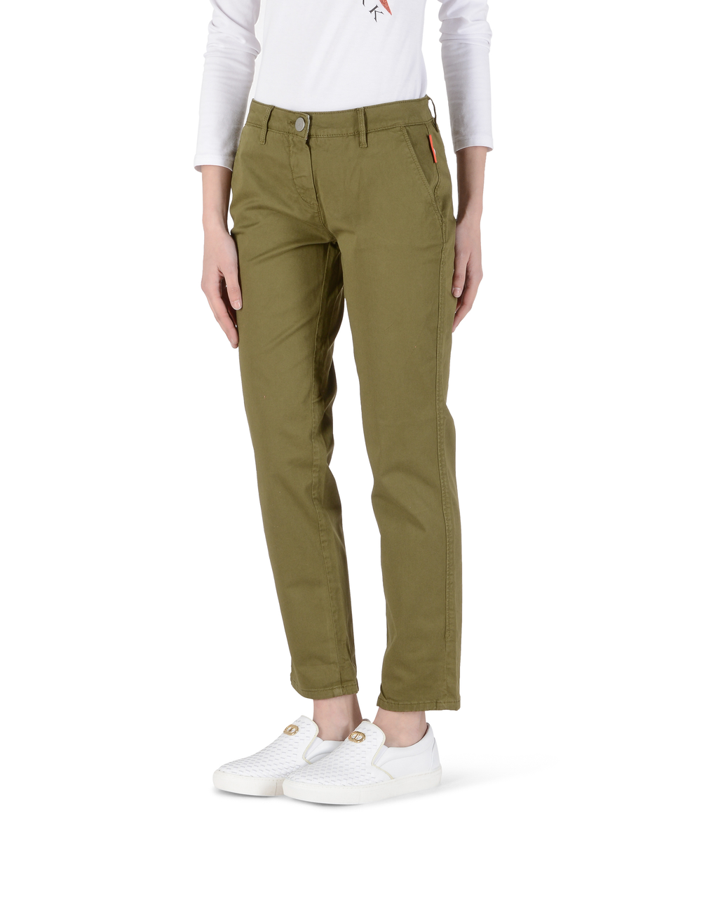 Pantaloni da donna Andrew Charles Regular Fit YOKO KAKI