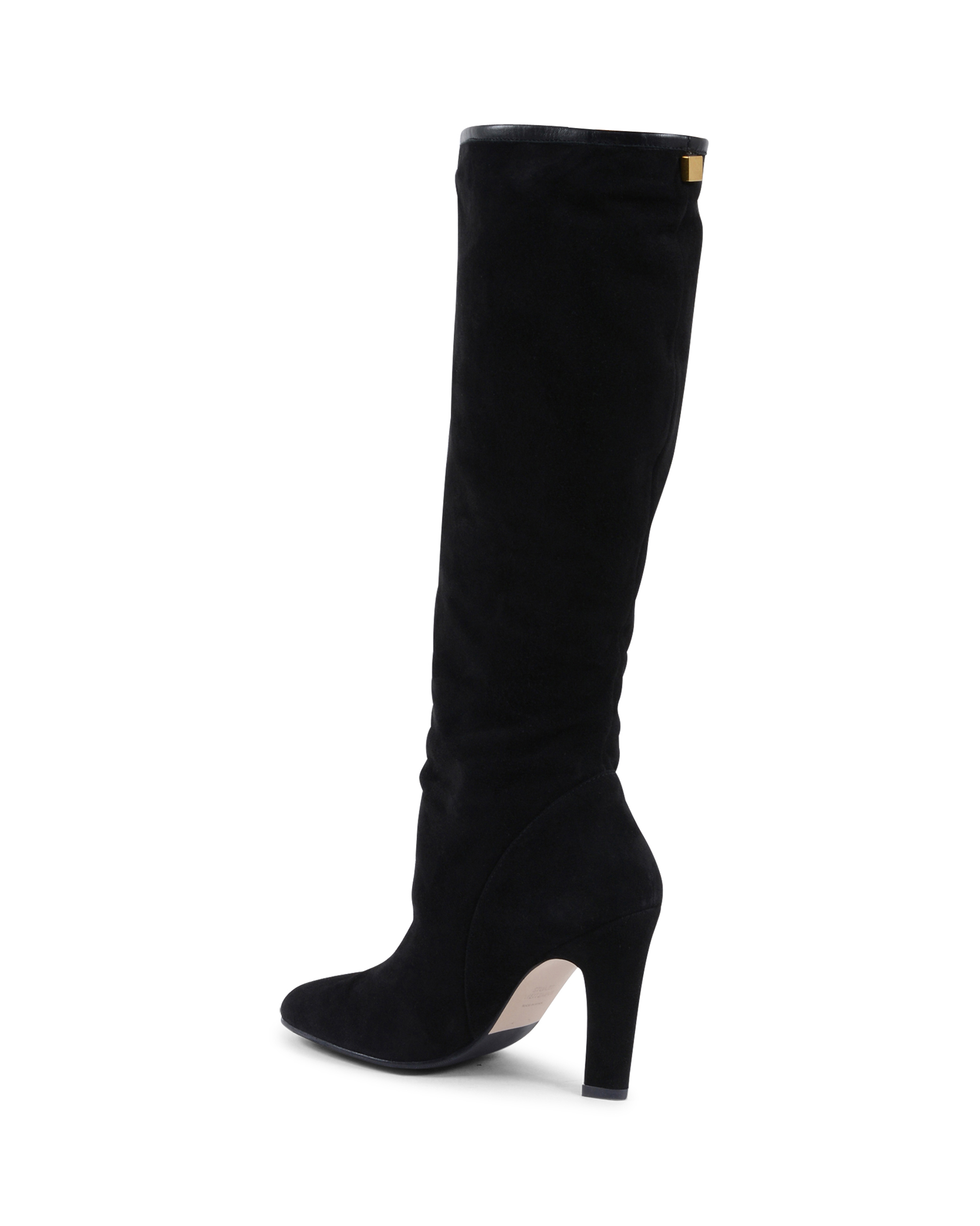 Stuart Weitzman Stivale alto da donna nero CHARLIE