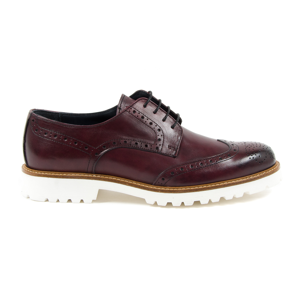 Andrew Charles Scarpe Brogue da Uomo Bordeaux EDWIN