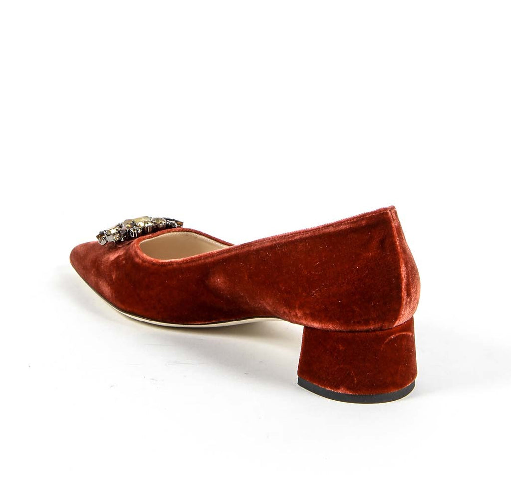Décolleté da donna 19V69 Italia 3110276 VELLUTO ROSSO