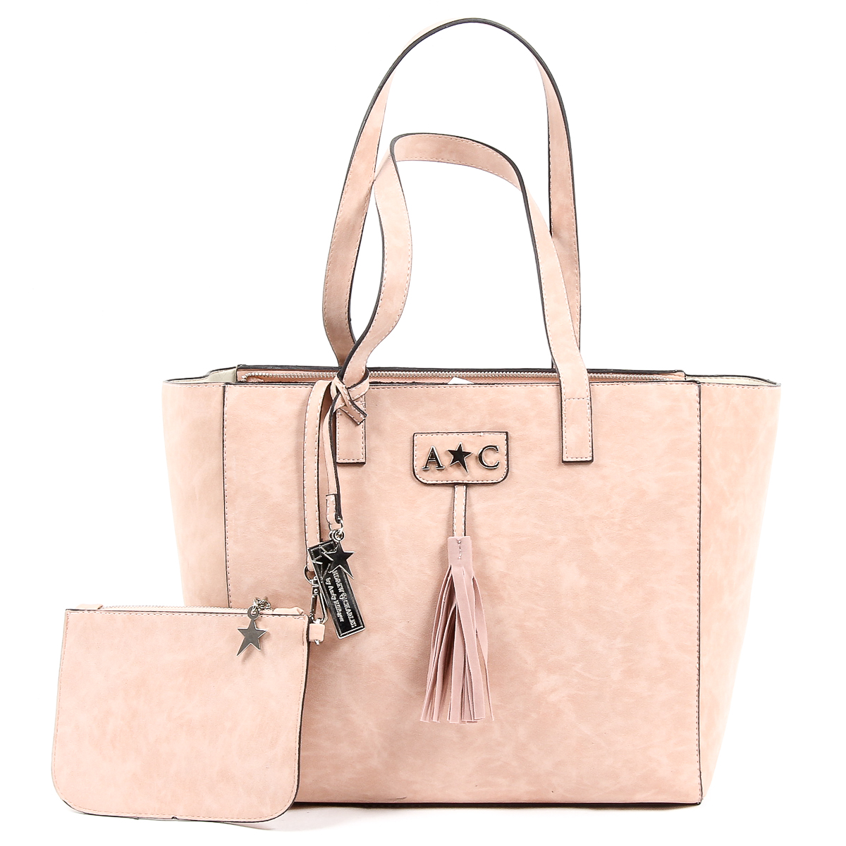 Borsa a mano da donna Andrew Charles rosa RAIN