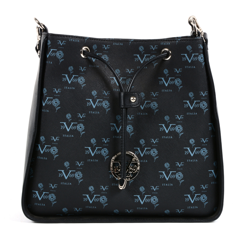 V 1969 Italia Borsa da donna nera ROSARIO