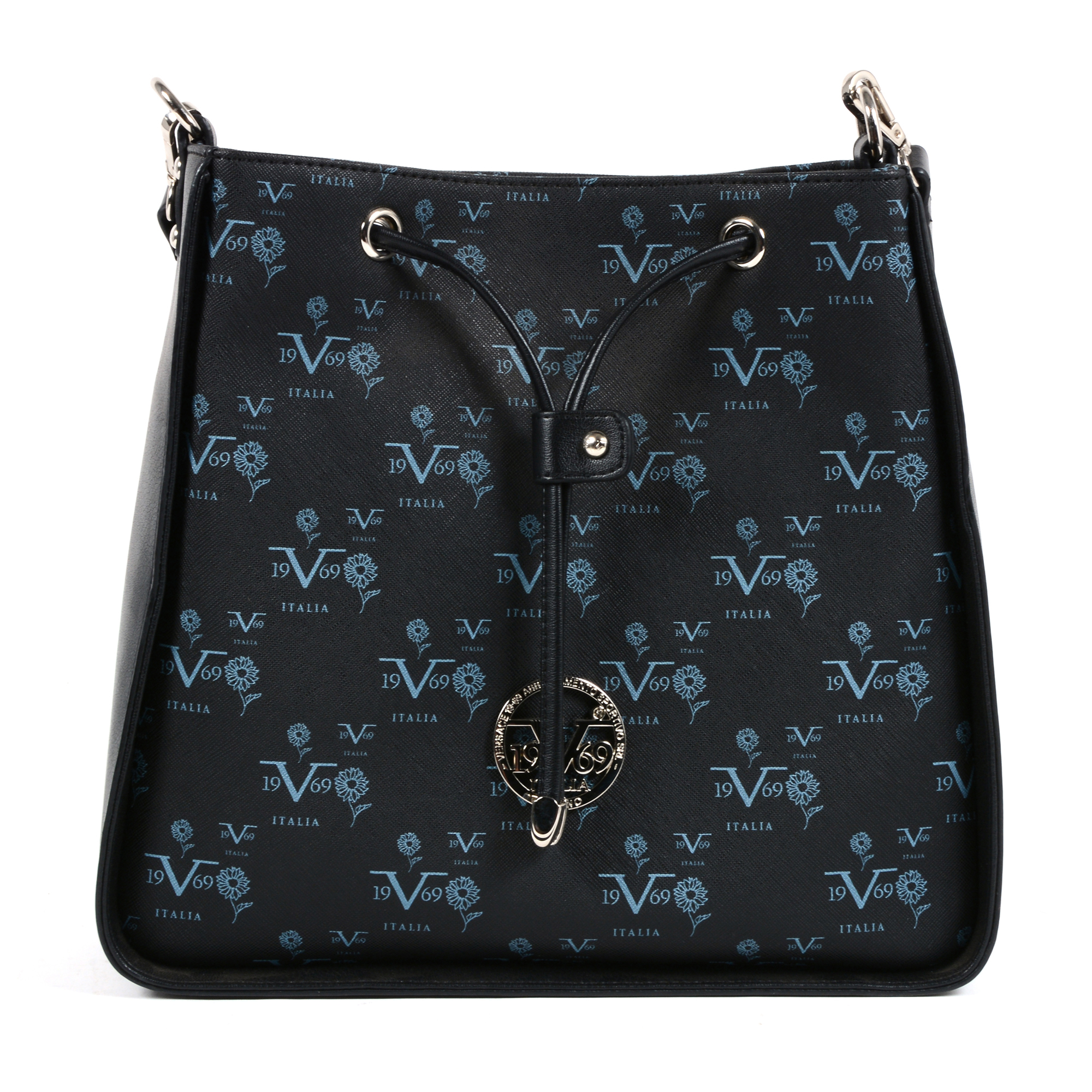 V 1969 Italia Borsa da donna nera ROSARIO