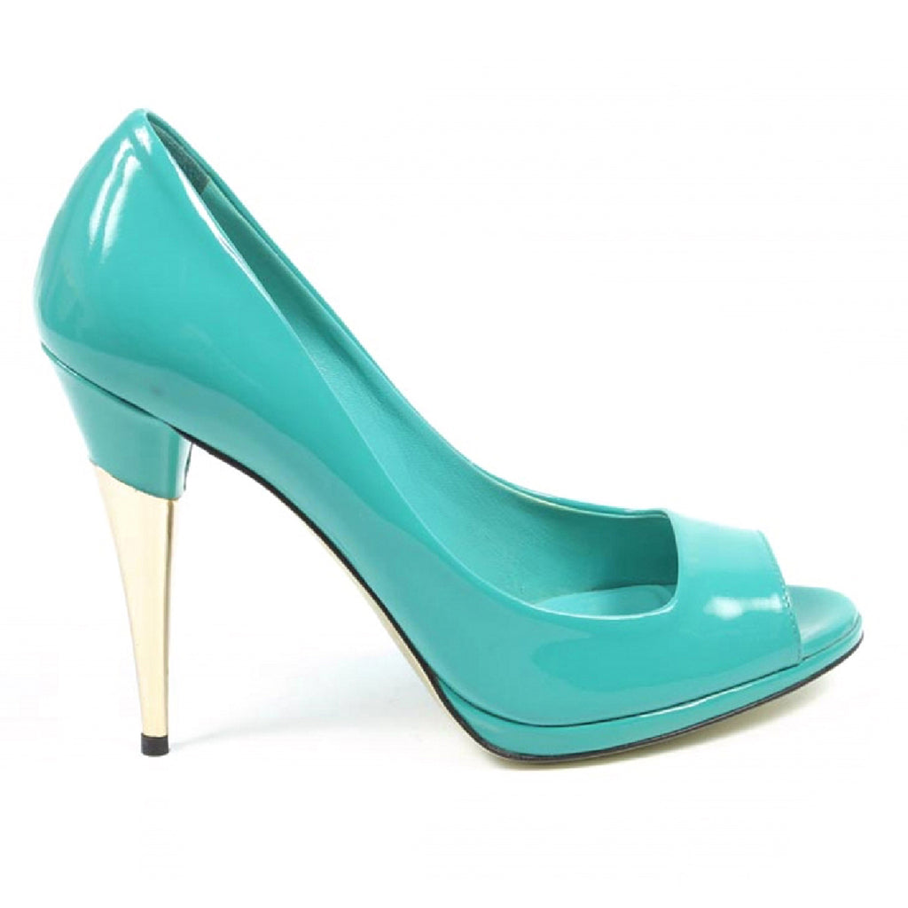 Décolleté da donna Sebastian Milano punta aperta S3499VL VERNICE ACQUA