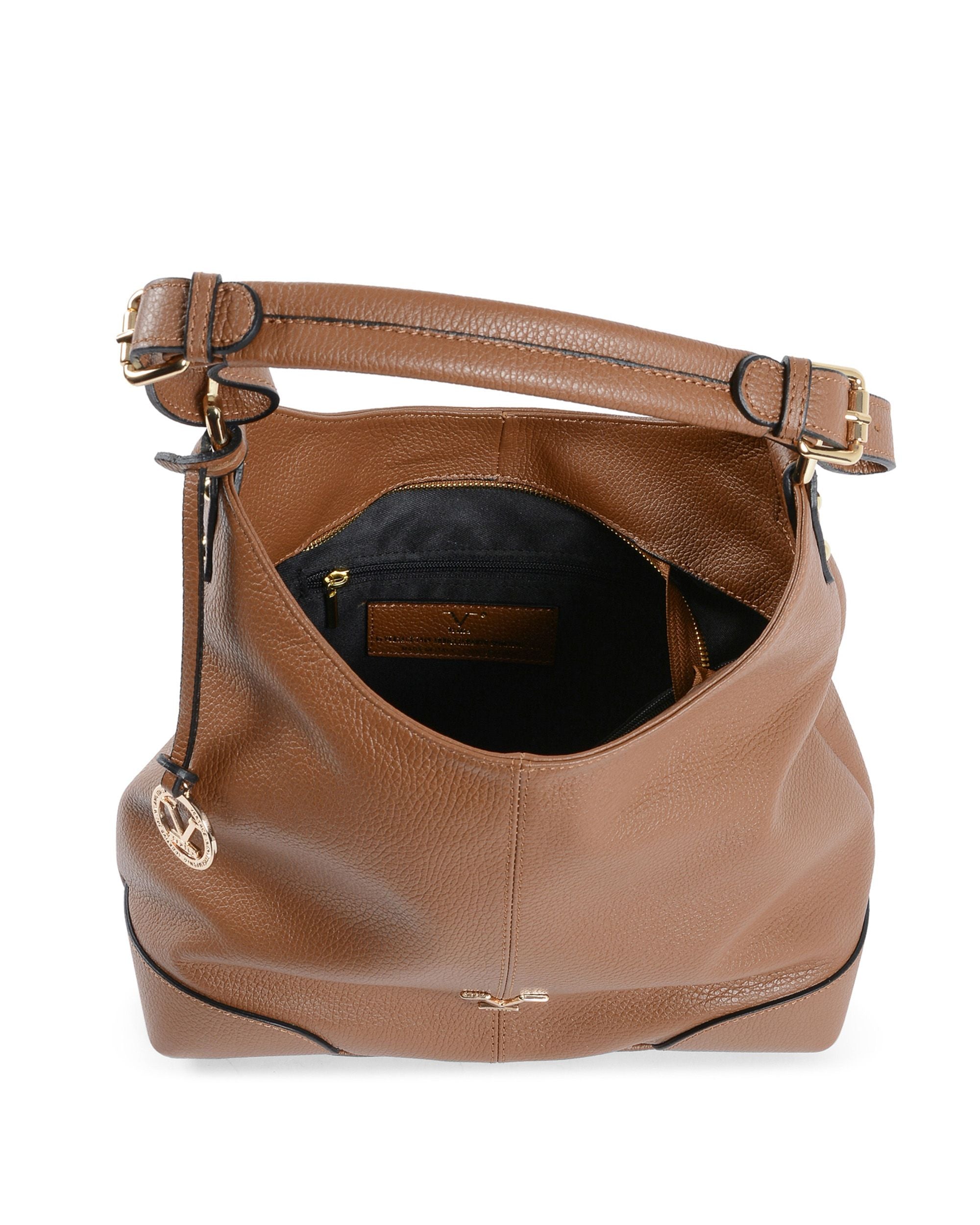 Borsa a mano da donna V Italia Marrone V319 52 DOLLARO CUOIO