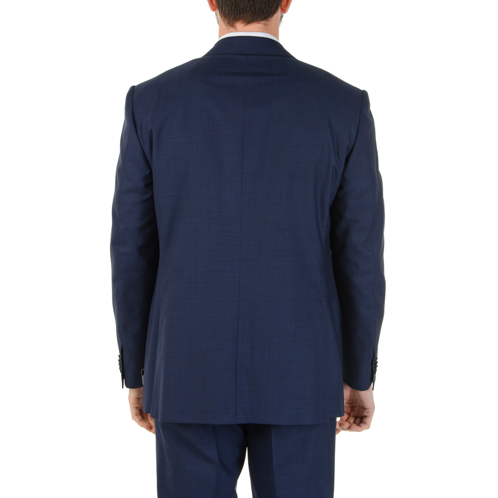 Abito da uomo Corneliani maniche lunghe blu Super 110's